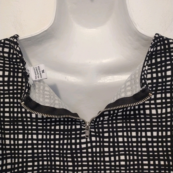 Bar III - Asymmetrical Checkered Blouse - Picture 11 of 13